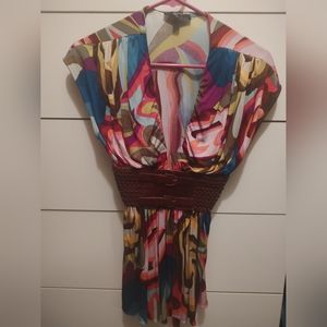 Sky Brand leather belt top